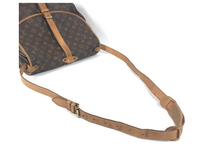 Borsa a Spalla Saumur GM Monogramma Louis Vuitton Marrone - vista 7