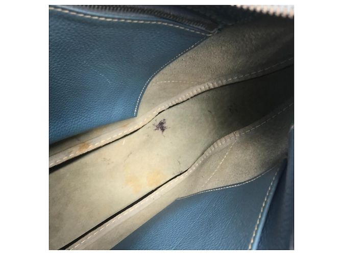 Hermès Hermes Trim 31 Leder Tote Bag Blau - Ansicht 15