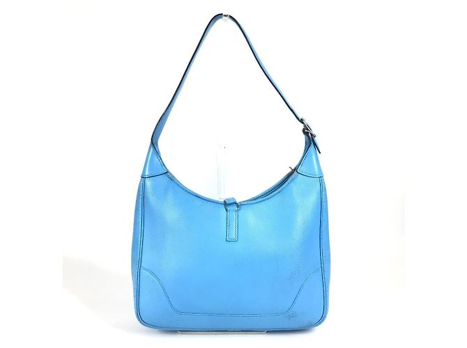 Hermès Hermes Trim 31 Leder Tote Bag Blau - Ansicht 2