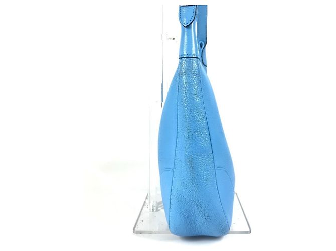 Hermès Hermes Trim 31 Leder Tote Bag Blau - Ansicht 3