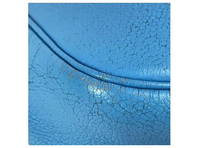 Hermès Hermes Trim 31 Leder Tote Bag Blau - Ansicht 9