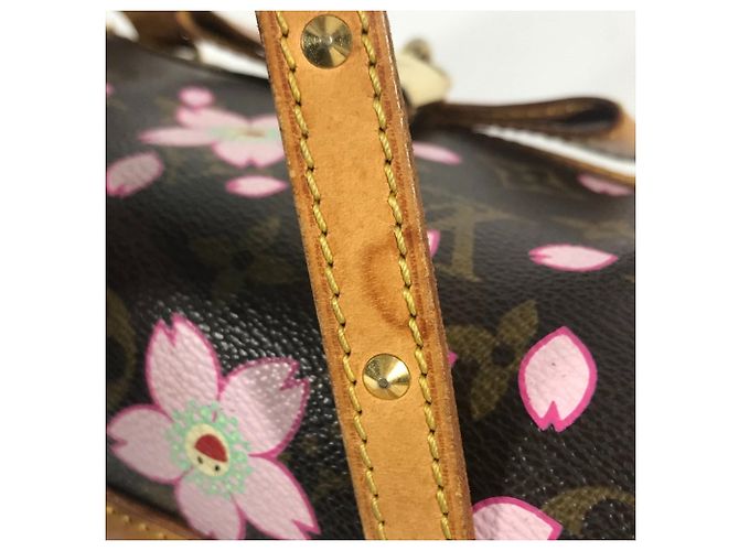 Borsa tote Monogram Cherry Blossom M92009 di Louis Vuitton Marrone Rosa Monogramma - view 10