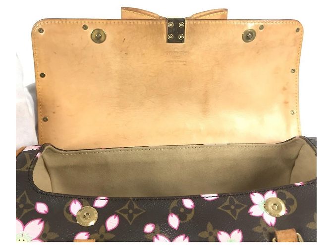 Borsa tote Monogram Cherry Blossom M92009 di Louis Vuitton Marrone Rosa Monogramma - view 11