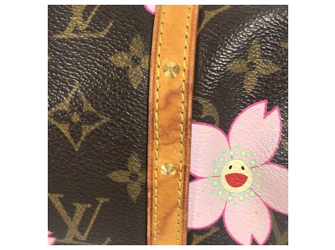 Borsa tote Monogram Cherry Blossom M92009 di Louis Vuitton Marrone Rosa Monogramma - view 14