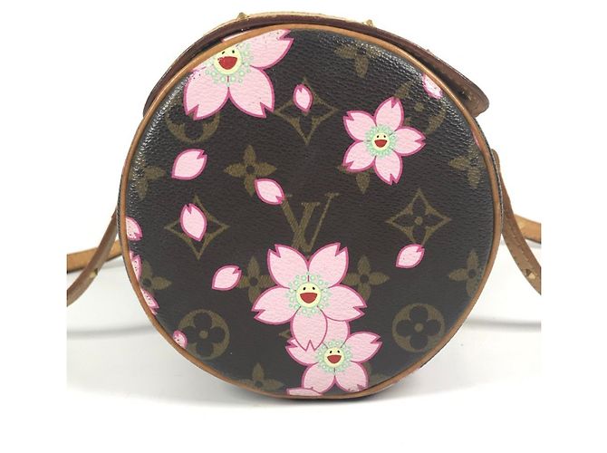 Borsa tote Monogram Cherry Blossom M92009 di Louis Vuitton Marrone Rosa Monogramma - view 16