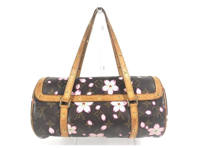 Borsa tote Monogram Cherry Blossom M92009 di Louis Vuitton Marrone Rosa Monogramma - vista 2