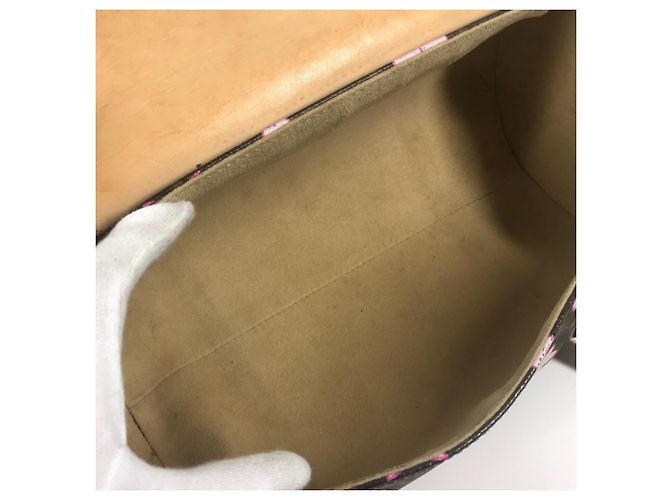 Borsa tote Monogram Cherry Blossom M92009 di Louis Vuitton Marrone Rosa Monogramma - vista 4