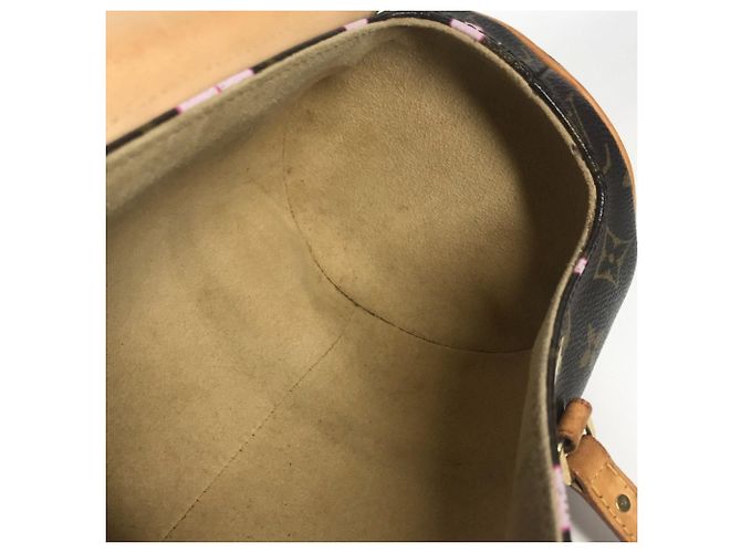 Borsa tote Monogram Cherry Blossom M92009 di Louis Vuitton Marrone Rosa Monogramma - vista 5