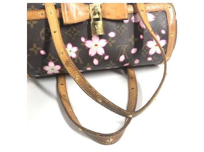 Borsa tote Monogram Cherry Blossom M92009 di Louis Vuitton Marrone Rosa Monogramma - view 8