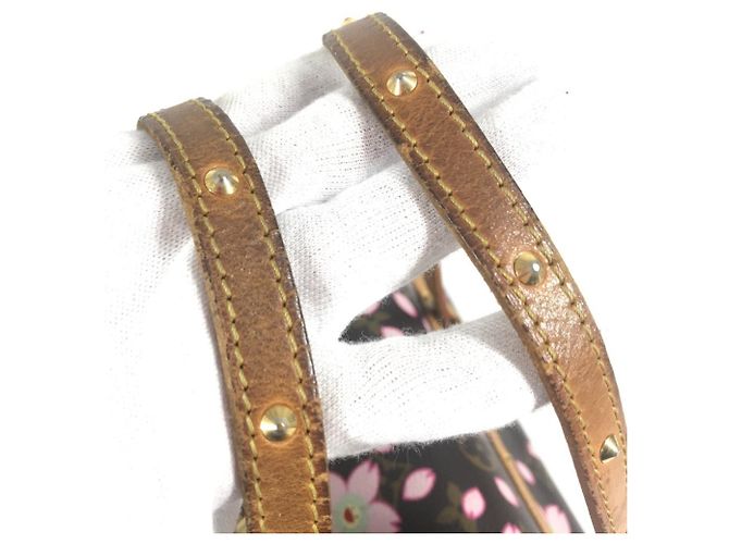 Borsa tote Monogram Cherry Blossom M92009 di Louis Vuitton Marrone Rosa Monogramma - view 9