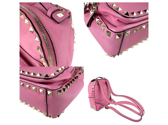 Rosa Leder Rucksack von Valentino Garavani - Ansicht 4