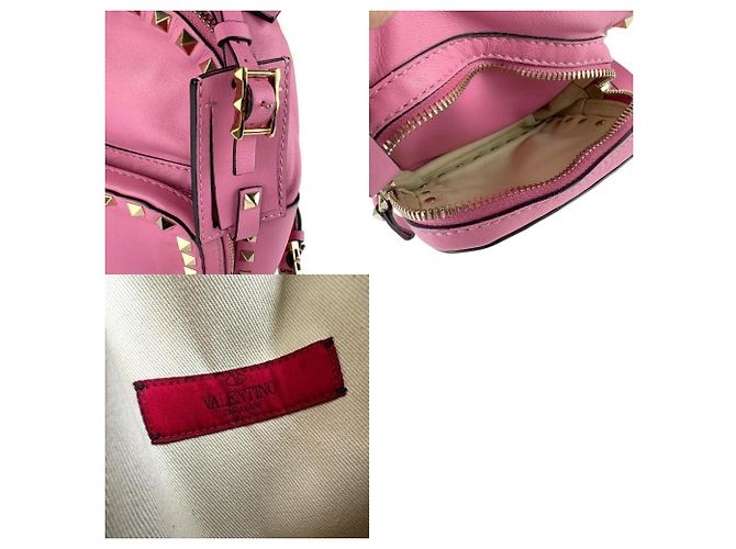 Rosa Leder Rucksack von Valentino Garavani - Ansicht 5