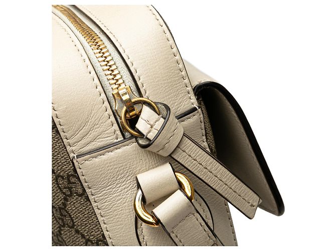 Gucci Beige Small GG Supreme Horsebit 1955 Crossbody - vista 7