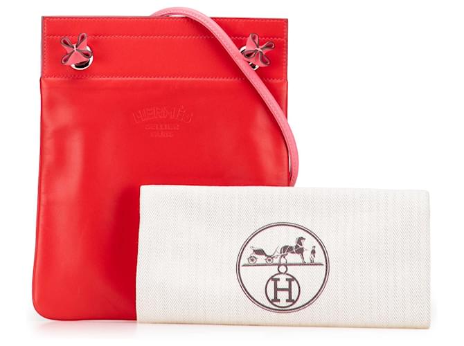 Borsa Aline Mini Swift Rossa Hermès - vista 10