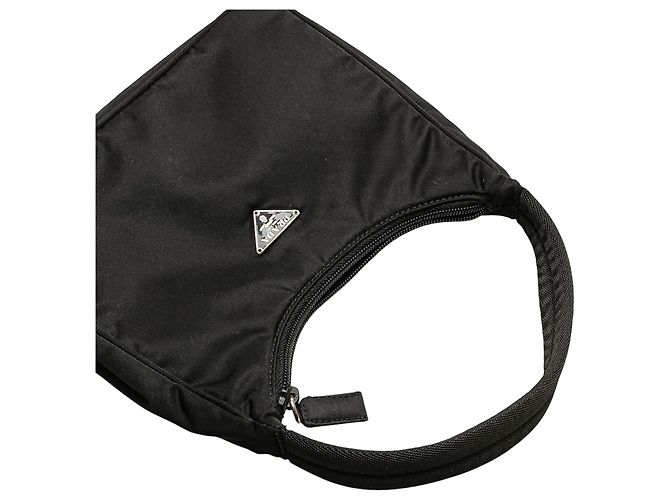 Borsa a spalla mini Tessuto Sport nera di Prada - vista 10