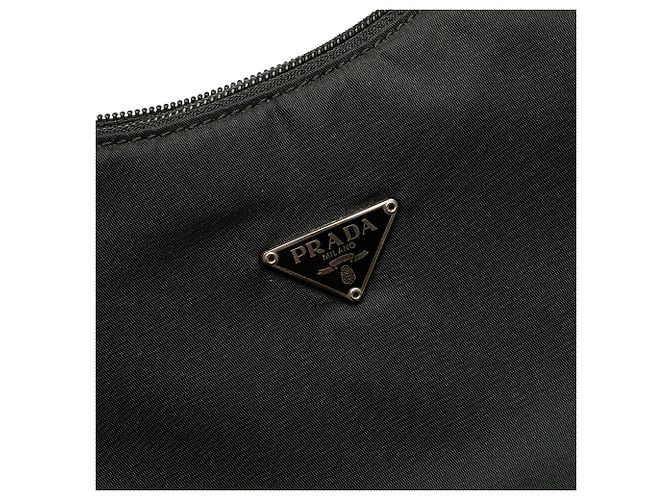 Borsa a spalla mini Tessuto Sport nera di Prada - vista 5