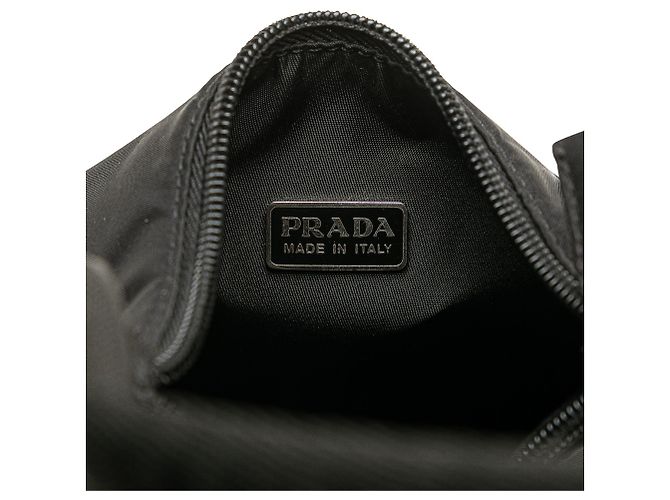 Borsa a spalla mini Tessuto Sport nera di Prada - vista 6