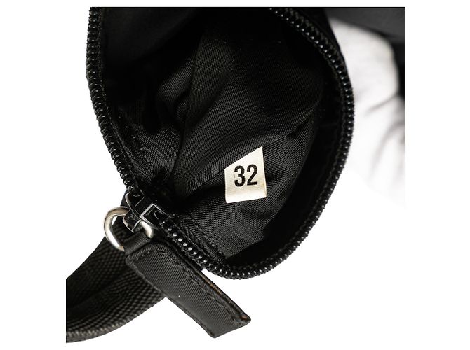 Borsa a spalla mini Tessuto Sport nera di Prada - vista 8