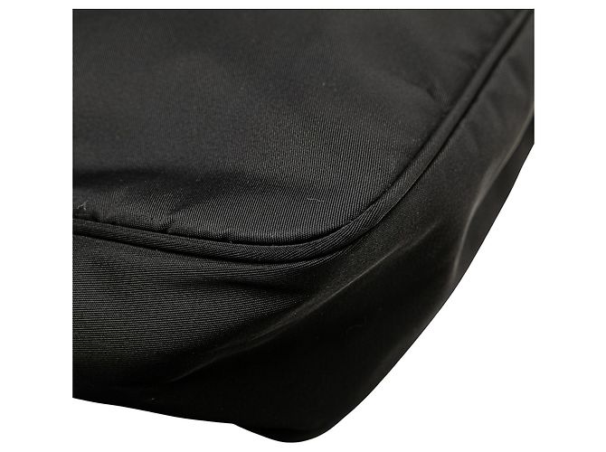 Borsa a spalla mini Tessuto Sport nera di Prada - vista 9