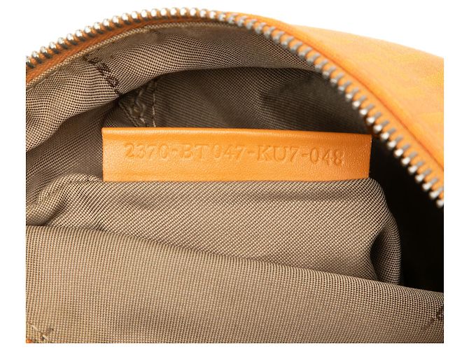 Fendi Orange Zucchino Canvas Umhängetasche - Ansicht 6