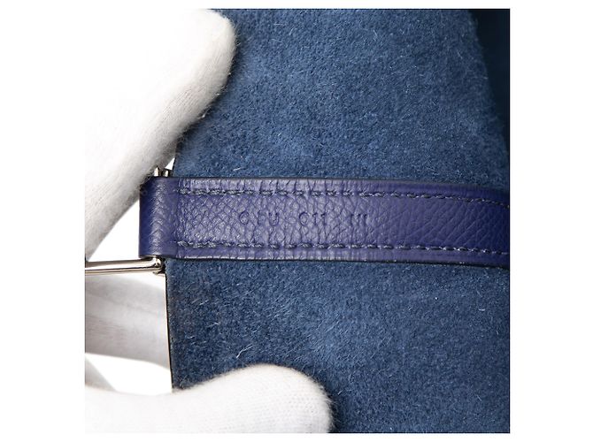 Hermès Picotin Lock 22 in Epsom blu Tressage - vista 6