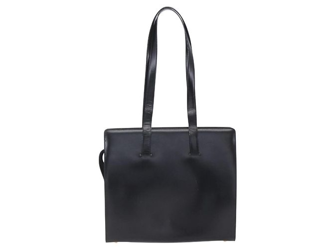 Céline Bolso tote de cuero Celine Negro - vista 2