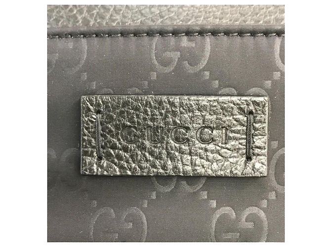 Borsa a Spalla in Nylon e Pelle Nera Gucci Nero - vista 5