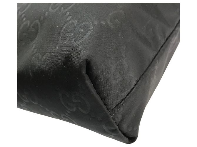 Borsa a Spalla in Nylon e Pelle Nera Gucci Nero - vista 7