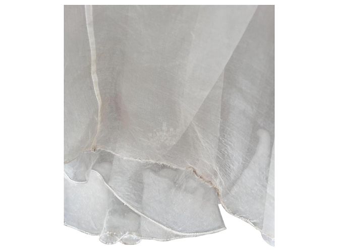 Autre Marque Hochzeitskleid Hollywood Dreams Designer Champagner Seide Weiß Beige - Ansicht 4