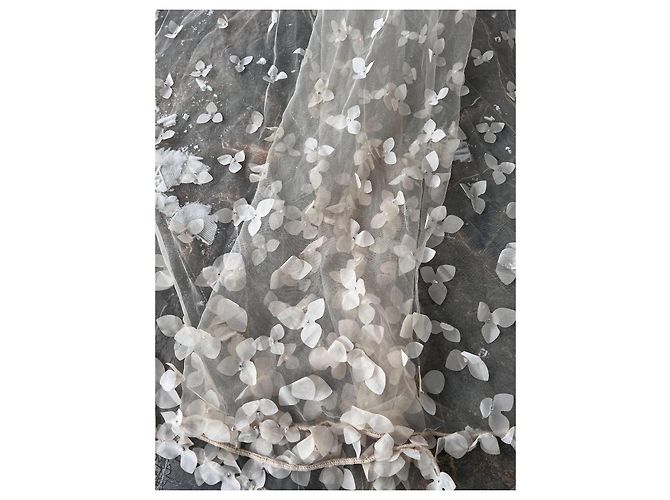 Autre Marque Hochzeitskleid Hollywood Dreams Designer Champagner Seide Weiß Beige - Ansicht 5