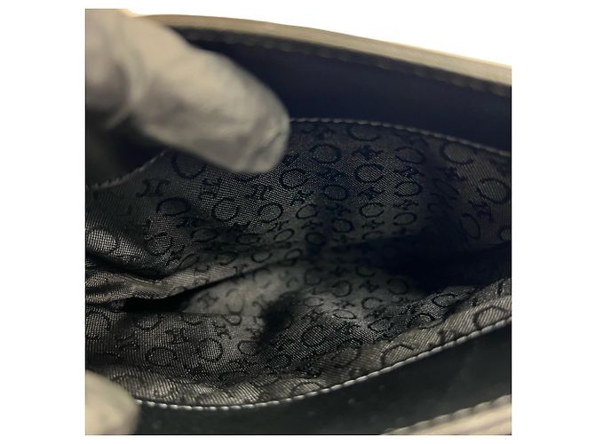 Céline Bolsa tote mini em couro de bezerro com logo Old Triomphe da Celine Preto - vista 10
