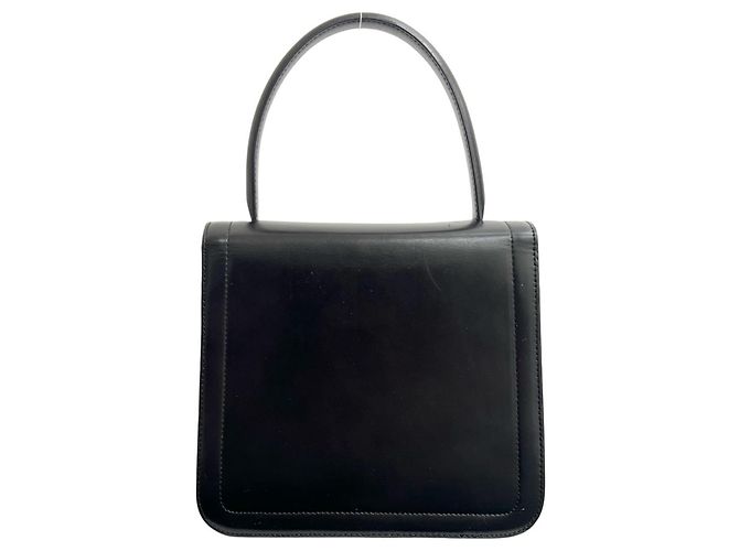 Céline Bolsa tote mini em couro de bezerro com logo Old Triomphe da Celine Preto - vista 3