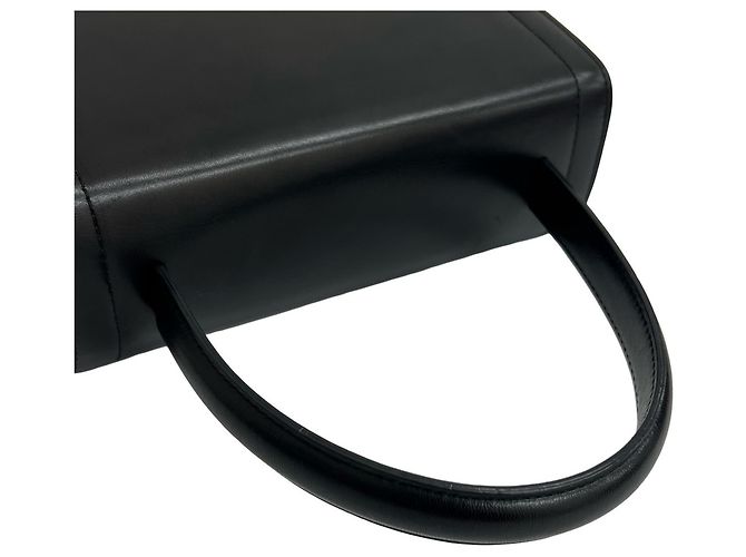 Céline Bolsa tote mini em couro de bezerro com logo Old Triomphe da Celine Preto - vista 4