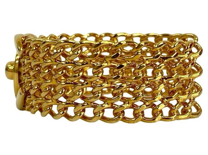 Bracciale rigido in oro con motivo Turnlock di Chanel Coco Mark D'oro - vista 4