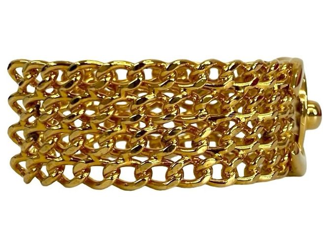Bracciale rigido in oro con motivo Turnlock di Chanel Coco Mark D'oro - vista 5