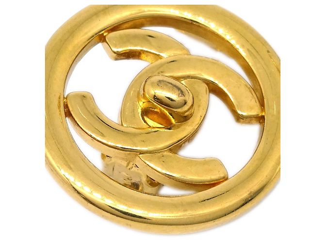 Chanel CC Round Metal D'oro - vista 2