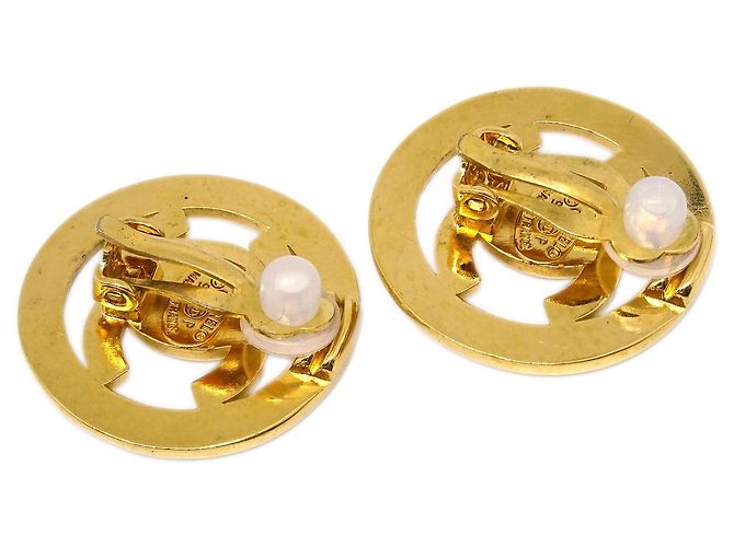 Chanel CC Round Metal D'oro - vista 3
