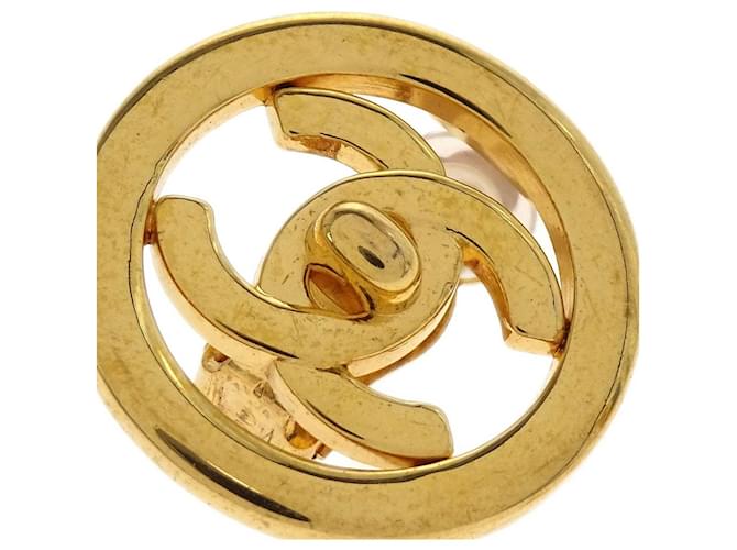 Chanel CC Round Metal D'oro - vista 2