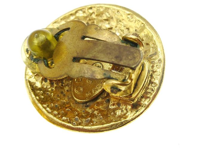 Clip Chanel CC in metallo D'oro - vista 3