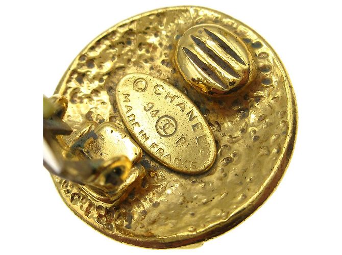 Clip Chanel CC in metallo D'oro - vista 5