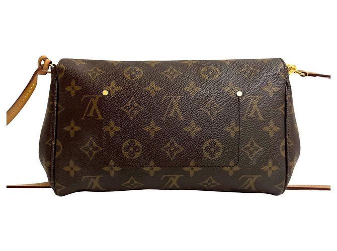 Borsa in pelle Louis Vuitton Favorite MM Marrone - vista 3