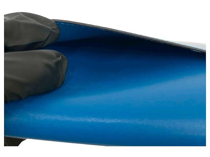 Billetera bi-fold compacta de cuero de ternera Constance de Hermès Azul - vista 10