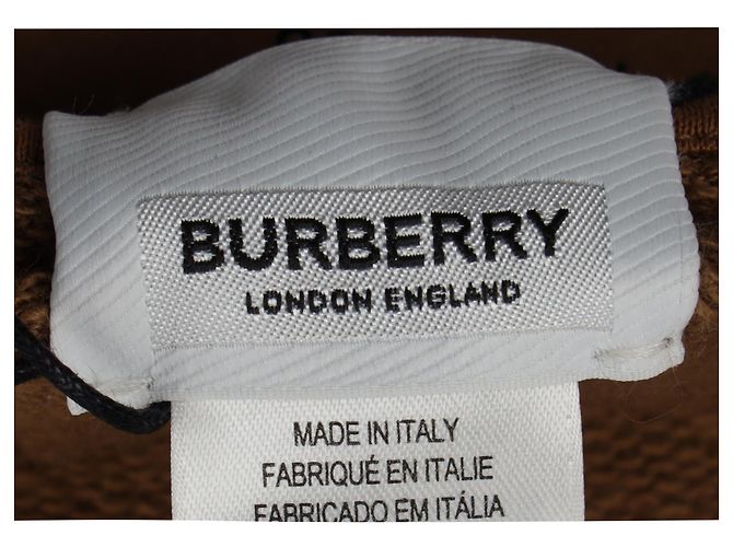 Dickey con cappuccio Burberry in cotone marrone Rosso - vista 5