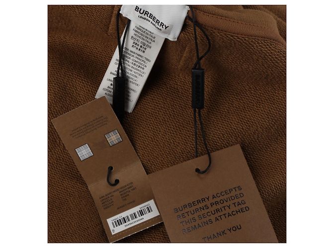 Dickey con cappuccio Burberry in cotone marrone Rosso - vista 8