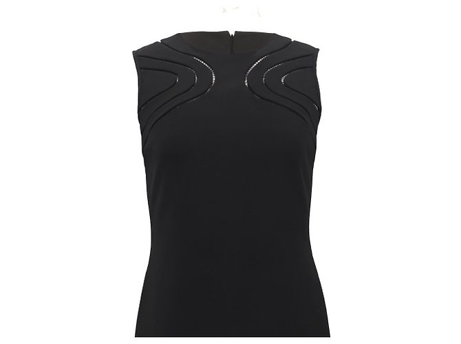 Maureen Mini Kleid mit Tiefer Taille aus schwarzem Polyester von Diane Von Furstenberg - Ansicht 2