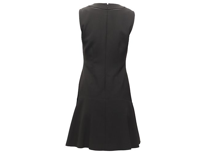 Maureen Mini Kleid mit Tiefer Taille aus schwarzem Polyester von Diane Von Furstenberg - Ansicht 4