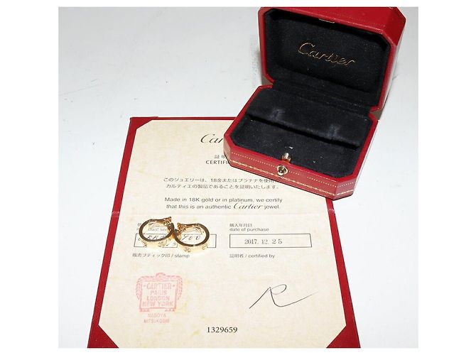 Orecchini in diamante Cartier LOVE Au750 D'oro - vista 3