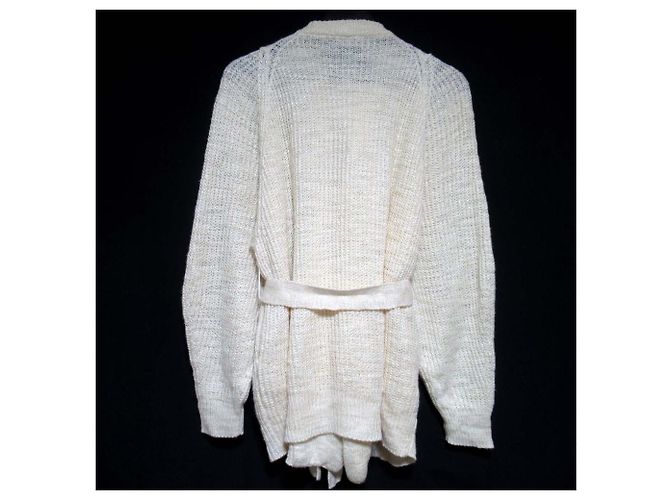 Autre Marque Cardigan in misto lino e seta BLAMINK Crudo - vista 2