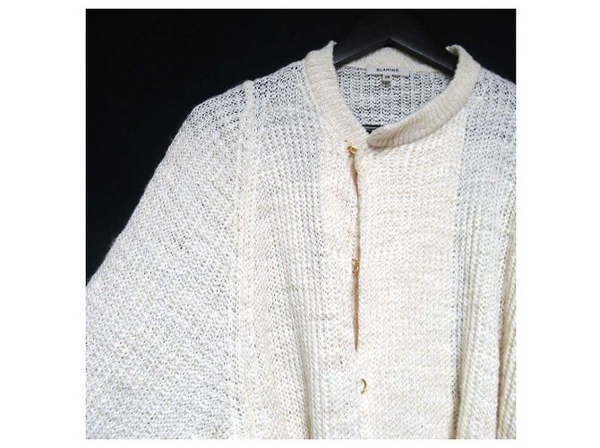 Autre Marque Cardigan in misto lino e seta BLAMINK Crudo - vista 3