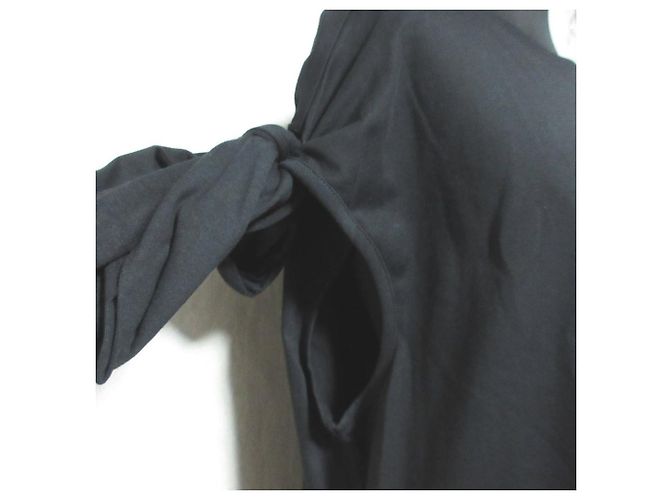 Autre Marque Vestido de algodón sin mangas MSGM con lazo Negro - vista 4